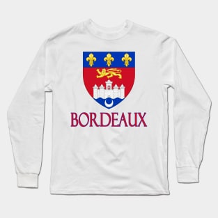 Bordeaux, France - Coat of Arms Design Long Sleeve T-Shirt